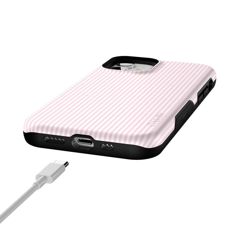 Stripes and the City | Light Pink Pinstripe Case