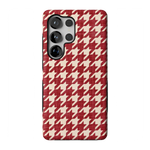 Scarlet Stitch | Red Houndstooth Case