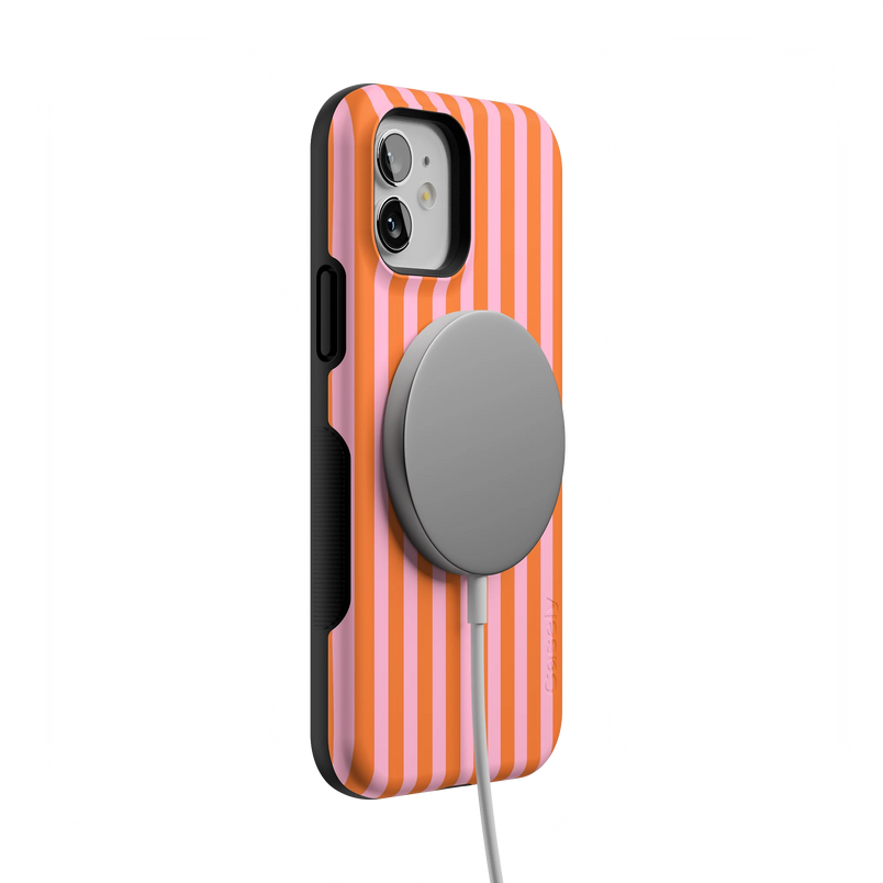 Perfect Stripes | Orange & Pink Stripes Case