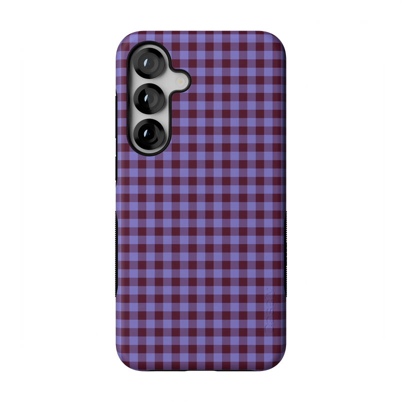 Sweet Jam | Purple Gingham Case - Galaxy S25 Plus