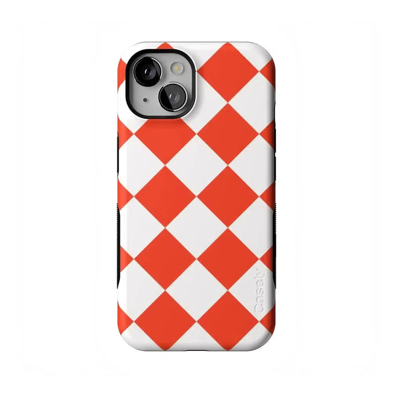 Red Checkerboard | High Contrast Design Case Phone Case Casetry Bold Flex + MagSafe® iPhone 13
