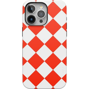 Red Checkerboard | High Contrast Design Case Phone Case Casetry Bold Flex + MagSafe® iPhone 15 Pro Max 