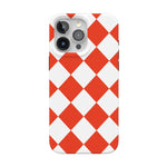 Red Checkerboard | High Contrast Design Case Phone Case Casetry Classic + MagSafe® iPhone 15 Pro Max 