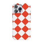 Red Checkerboard | High Contrast Design Case Phone Case Casetry Classic + MagSafe® iPhone 16 Pro Max 