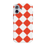 Red Checkerboard | High Contrast Design Case Phone Case Casetry Classic + MagSafe® iPhone 16 
