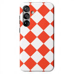 Red Checkerboard | High Contrast Design Case Phone Case Casetry Essential + MagSafe® Galaxy S25 Plus