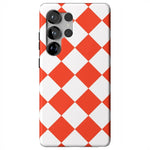 Red Checkerboard | High Contrast Design Case Phone Case Casetry Essential + MagSafe® Galaxy S25 Ultra