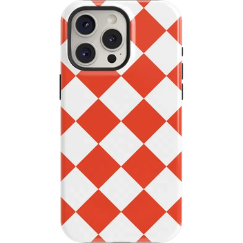Red Checkerboard | High Contrast Design Case Phone Case Casetry Essential + MagSafe® iPhone 15 Pro