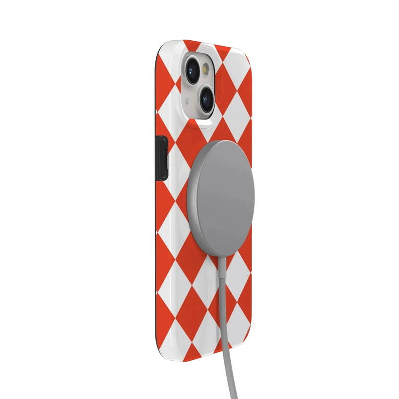 Red Checkerboard | High Contrast Design Case Phone Case Casetry 