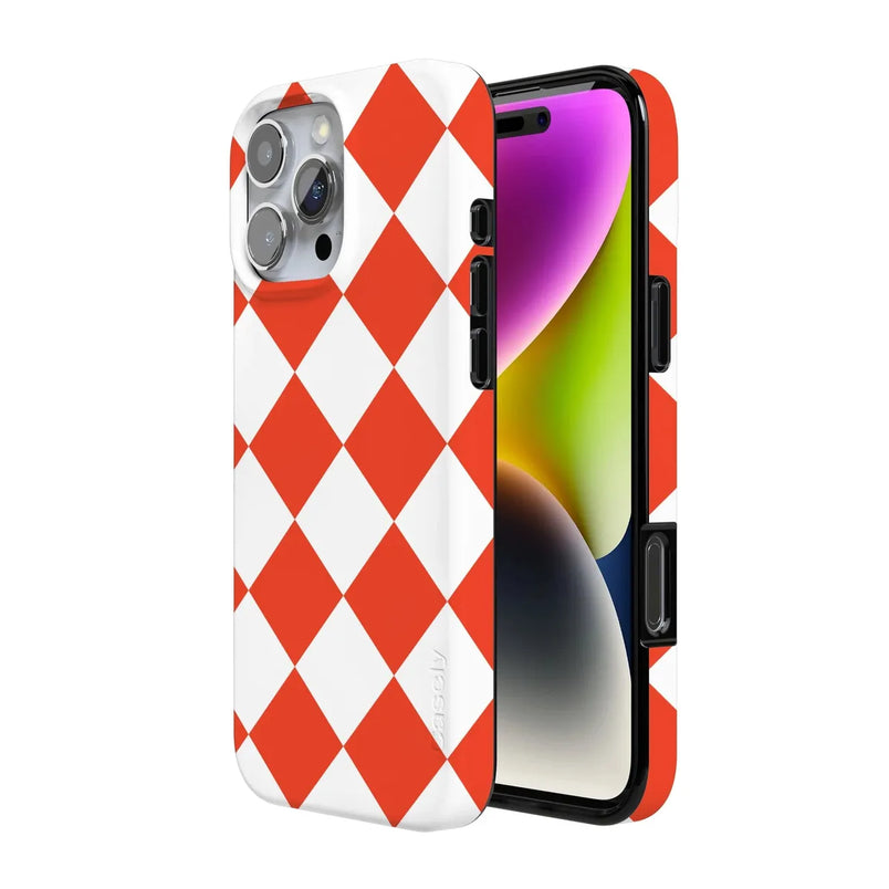 Red Checkerboard | High Contrast Design Case Phone Case Casetry 