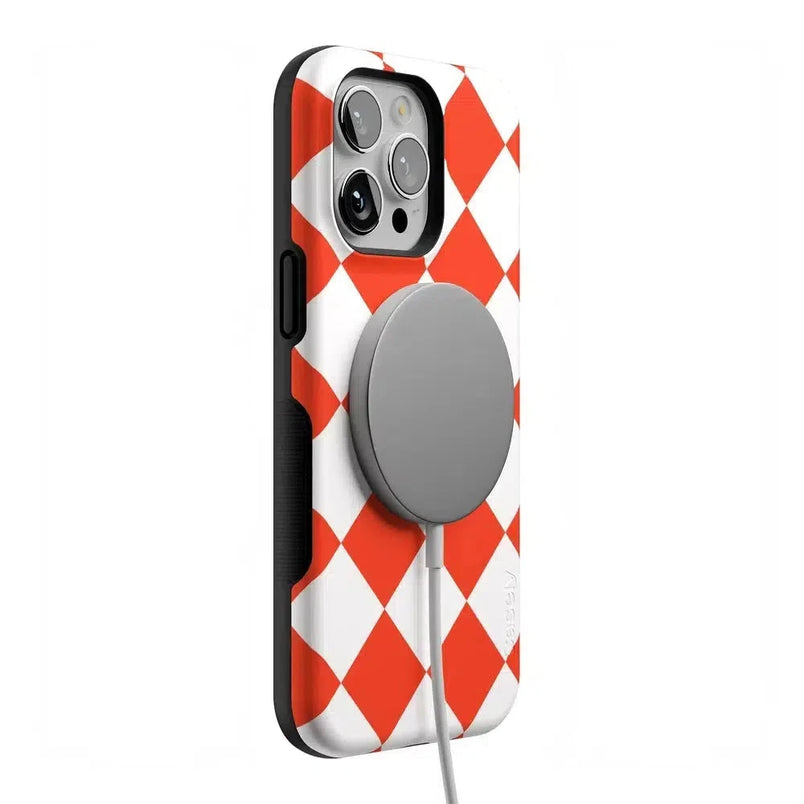 Red Checkerboard | High Contrast Design Case Phone Case Casetry 