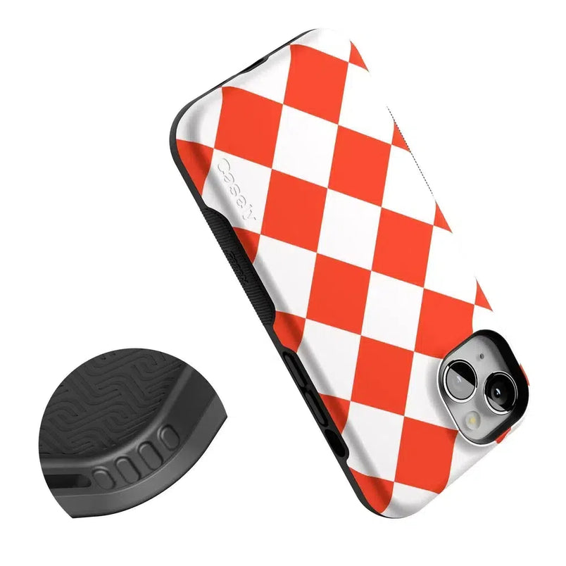 Red Checkerboard | High Contrast Design Case Phone Case Casetry 