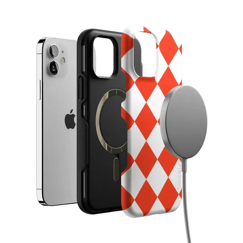 Red Checkerboard | High Contrast Design Case Phone Case Casetry 