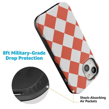 Red Checkerboard | High Contrast Design Case Phone Case Casetry 