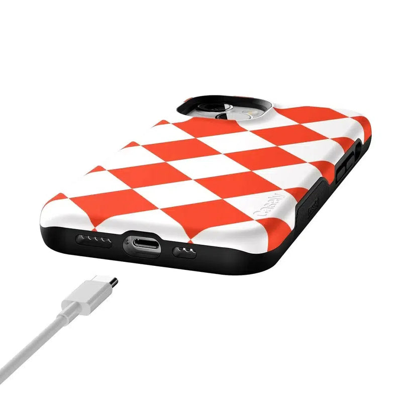 Red Checkerboard | High Contrast Design Case Phone Case Casetry 