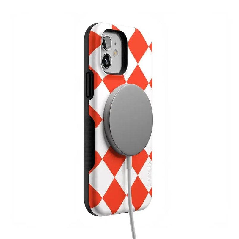Red Checkerboard | High Contrast Design Case Phone Case Casetry 