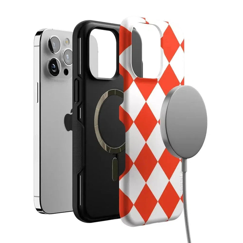 Red Checkerboard | High Contrast Design Case Phone Case Casetry 
