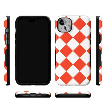 Red Checkerboard | High Contrast Design Case Phone Case Casetry 