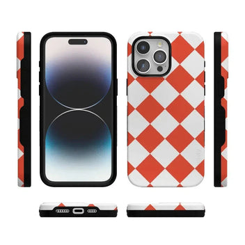 Red Checkerboard | High Contrast Design Case Phone Case Casetry 