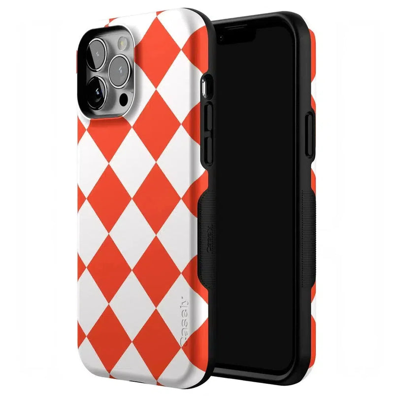 Red Checkerboard | High Contrast Design Case Phone Case Casetry 