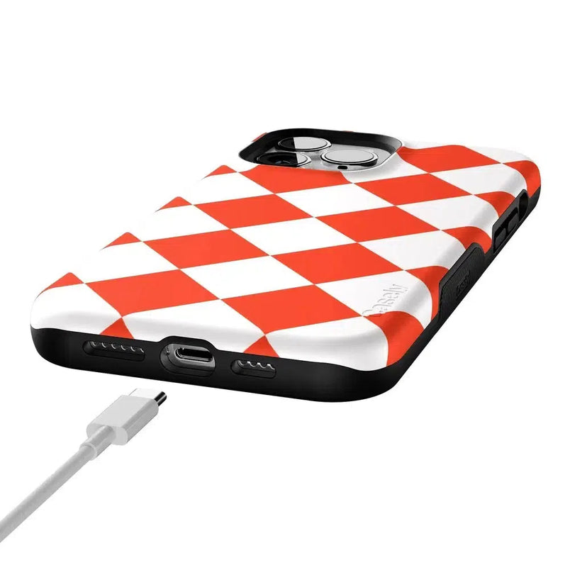 Red Checkerboard | High Contrast Design Case Phone Case Casetry 