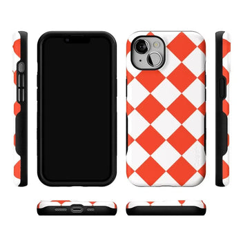 Red Checkerboard | High Contrast Design Case Phone Case Casetry 