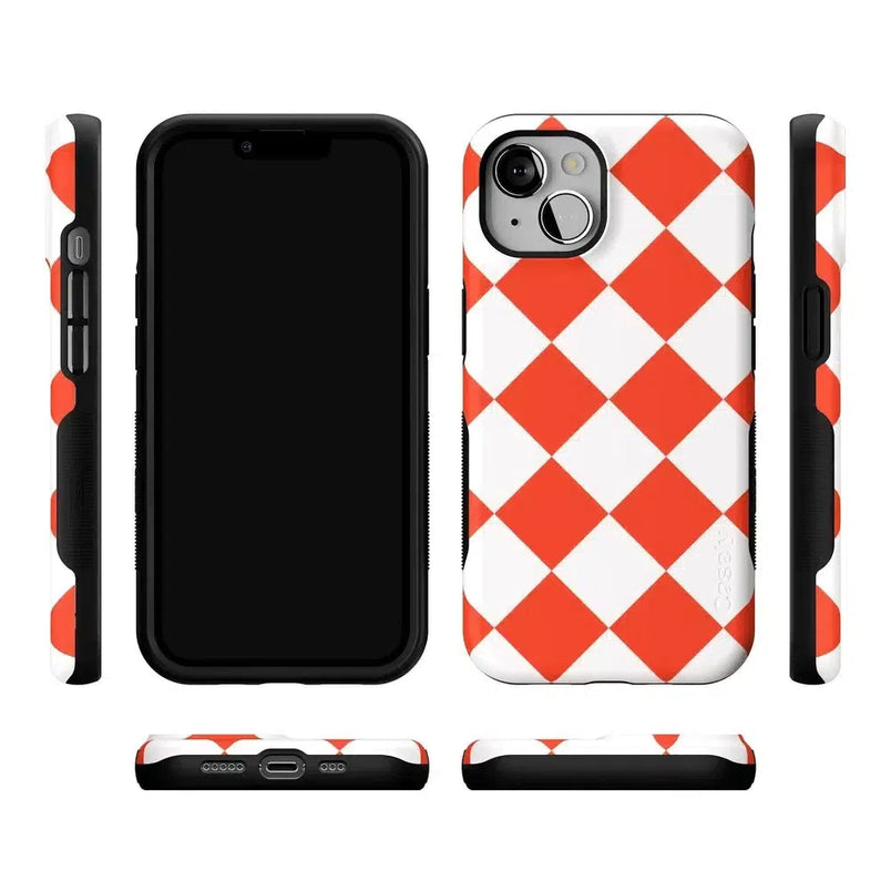 Red Checkerboard | High Contrast Design Case Phone Case Casetry 