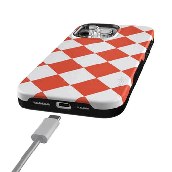 Red Checkerboard | High Contrast Design Case Phone Case Casetry 