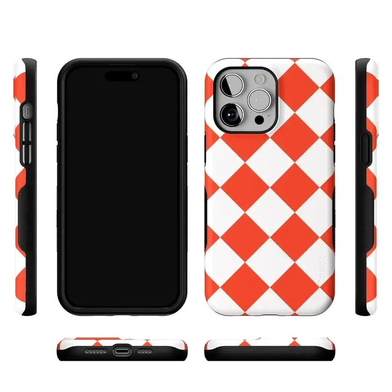 Red Checkerboard | High Contrast Design Case Phone Case Casetry 