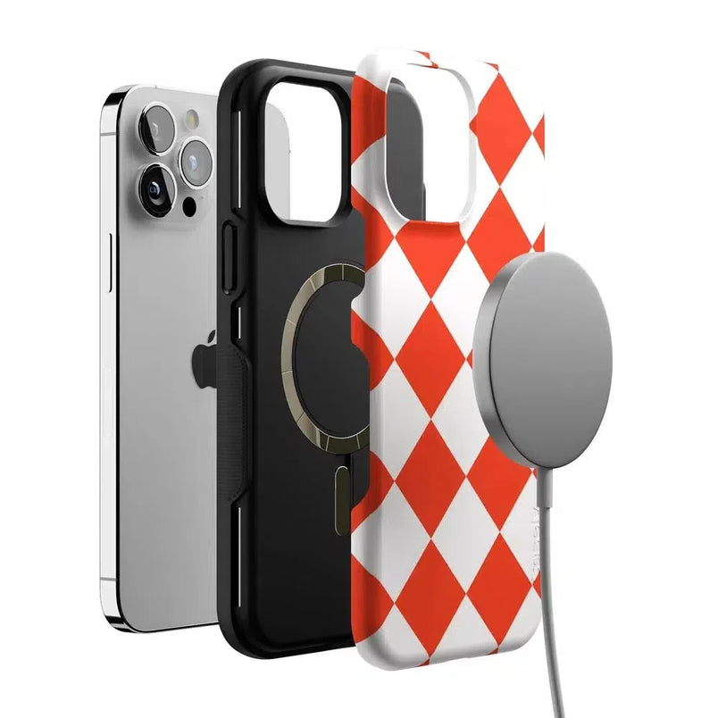 Red Checkerboard | High Contrast Design Case Phone Case Casetry 