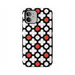 Red Lattice Tile | High Contrast Design Case Phone Case Casetry Bold Flex + MagSafe® iPhone 12