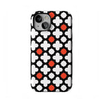 Red Lattice Tile | High Contrast Design Case Phone Case Casetry Bold Flex + MagSafe® iPhone 13