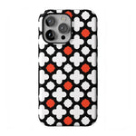 Red Lattice Tile | High Contrast Design Case Phone Case Casetry Bold Flex + MagSafe® iPhone 14 Pro Max