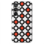 Red Lattice Tile | High Contrast Design Case Phone Case Casetry Essential + MagSafe® Galaxy S25 Plus