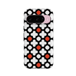 Red Lattice Tile | High Contrast Design Case Phone Case Casetry Essential + MagSafe® Google Pixel 10 