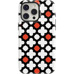 Red Lattice Tile | High Contrast Design Case Phone Case Casetry Essential + MagSafe® iPhone 15 Pro