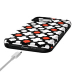 Red Lattice Tile | High Contrast Design Case Phone Case Casetry 