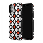 Red Lattice Tile | High Contrast Design Case Phone Case Casetry 