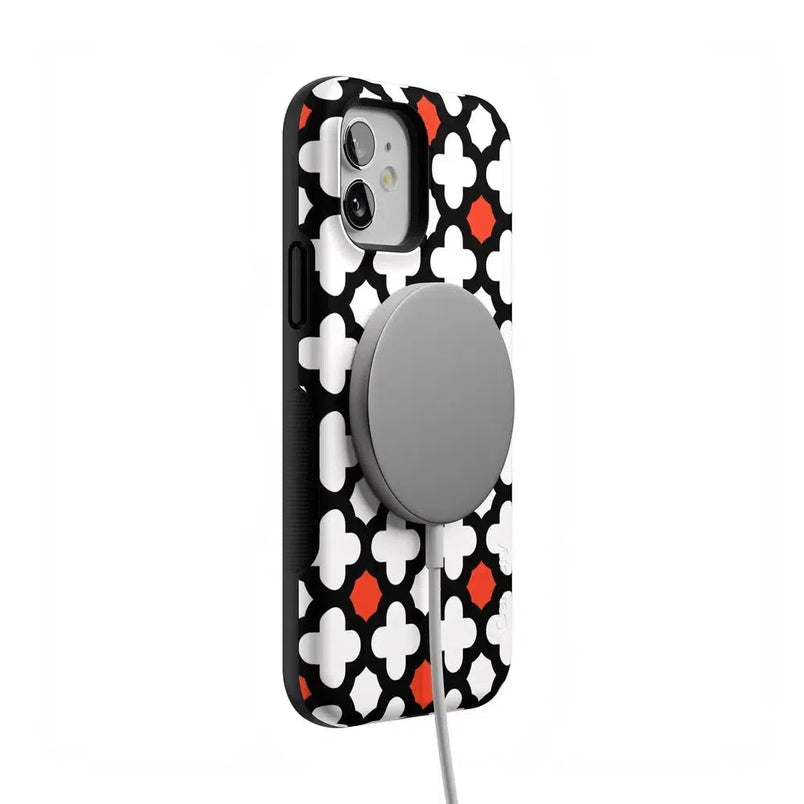 Red Lattice Tile | High Contrast Design Case Phone Case Casetry 