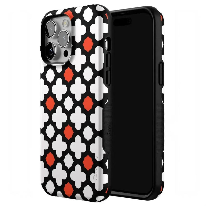 Red Lattice Tile | High Contrast Design Case Phone Case Casetry 