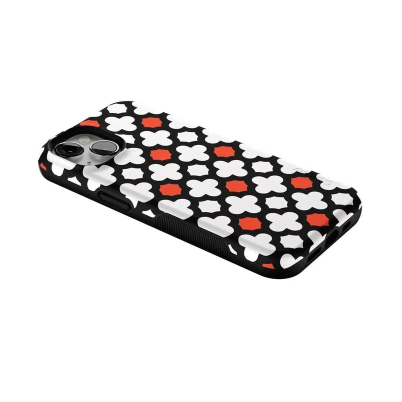 Red Lattice Tile | High Contrast Design Case Phone Case Casetry 