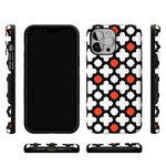 Red Lattice Tile | High Contrast Design Case Phone Case Casetry 