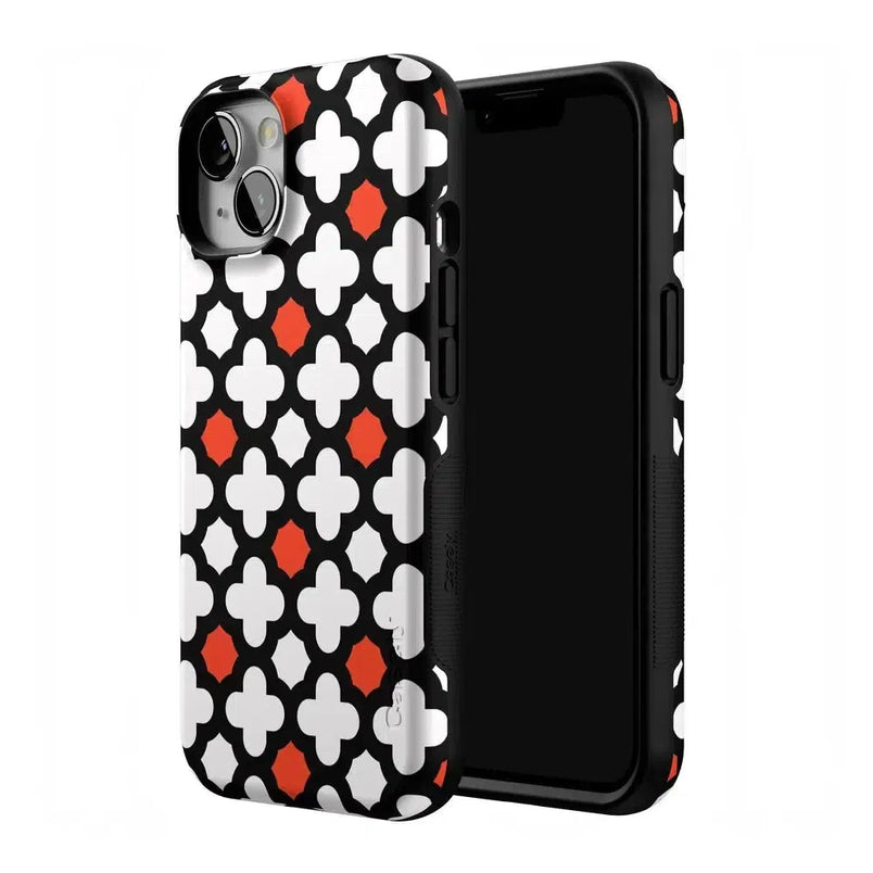 Red Lattice Tile | High Contrast Design Case Phone Case Casetry 