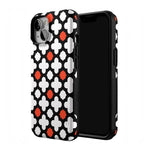 Red Lattice Tile | High Contrast Design Case Phone Case Casetry 