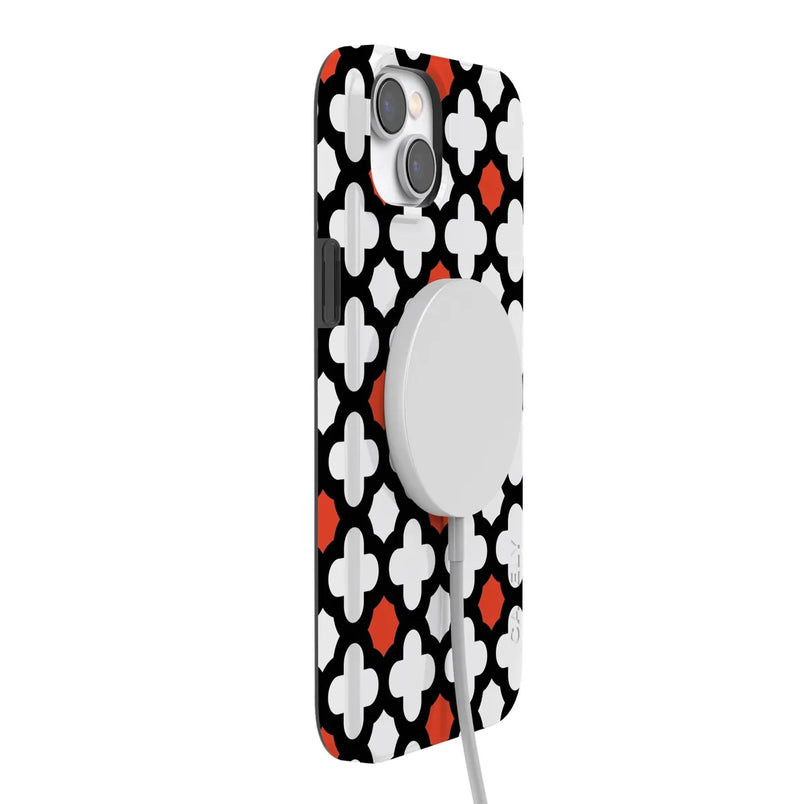Red Lattice Tile | High Contrast Design Case Phone Case Casetry 