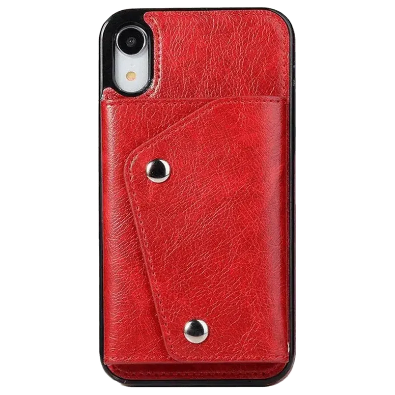 Red Vegan Leather | Wallet Case iPhone Case get.casely 