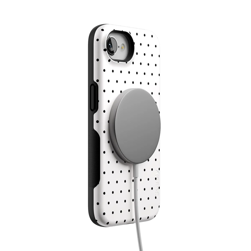 On the Dot | White Polka Dot Case