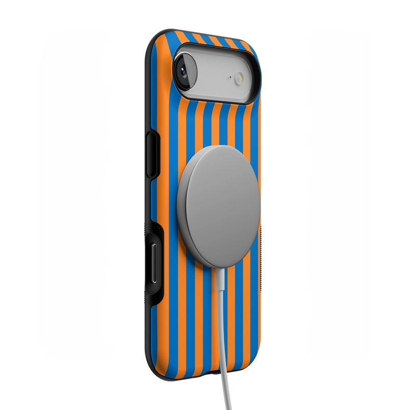 Go New York | Blue & Orange Stripes Case