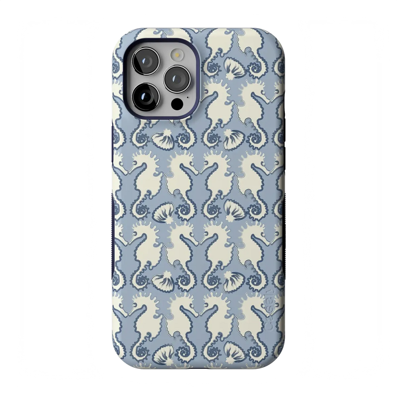 Seahorse Drift | Coastal Blues Case - iPhone 12 Pro