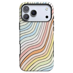 Ride The Wave | Pastel Rainbow Lined Case iPhone Case get.casely Bold Flex + MagSafe® iPhone 18 Pro Max 